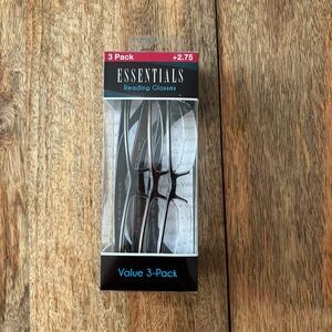 Essentials Reading Glasses 3 Pack (NEW)